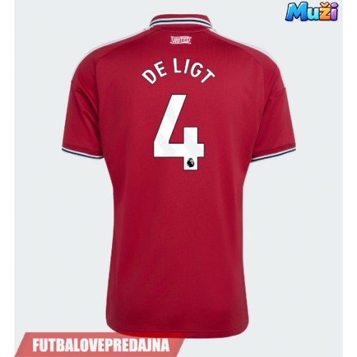 Lacne Muži Futbalové dres Manchester United Matthijs de Ligt #4 2026-27 Krátky Rukáv - Domáci
